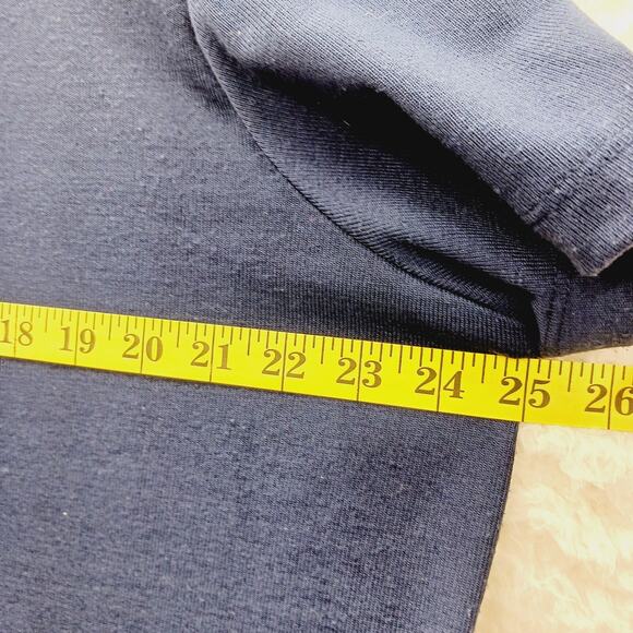 Blouse Size 1X Navy Pearl Beaded Office Siren Quiet Luxury Casual Chic Romantic - Picture 10 of 15